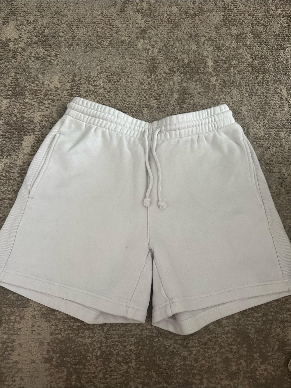 TNA White Athletic Drawstring Shorts